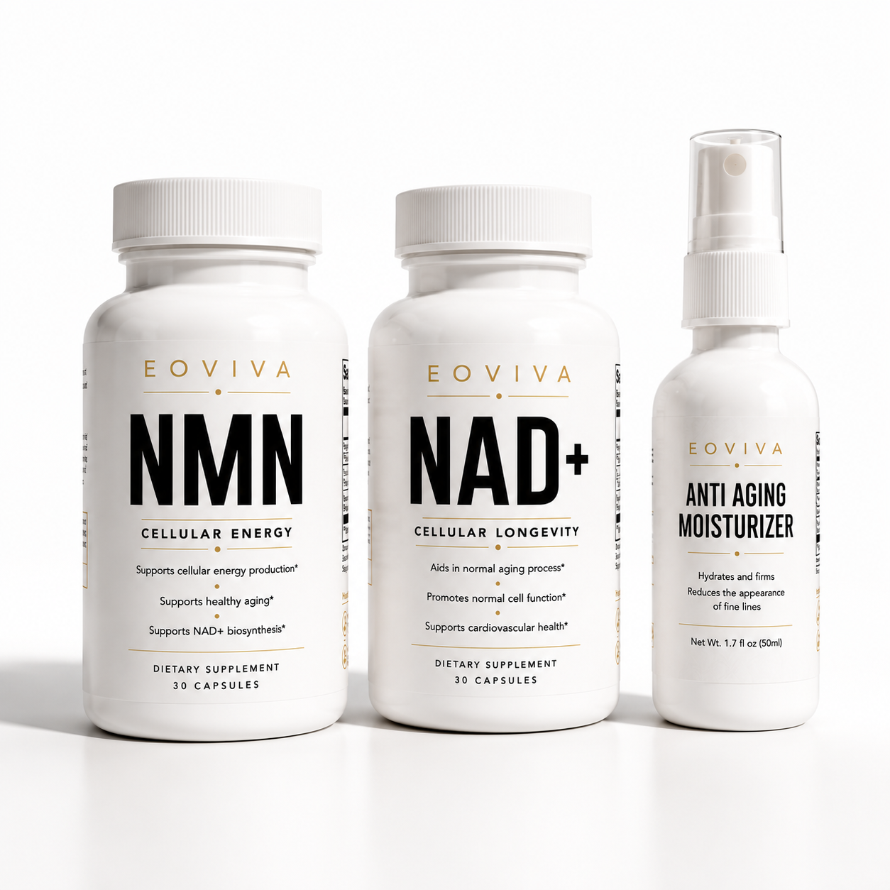 Daily Longevity Essentials - with NMN + NAD+ Booster + 8 Active Ingredients